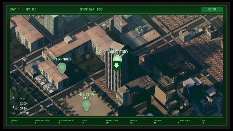 Field map of the city